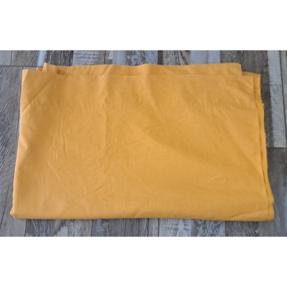 Vintage Monticello Muslin Twin Flat Sheet Cannon Marigold Harvest Gold Retro